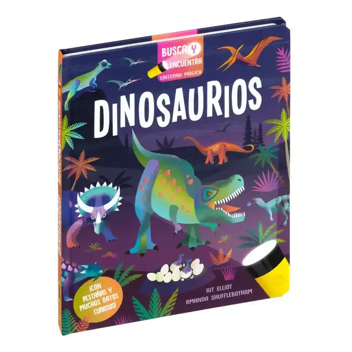 Busca y encuentra linterna magica dinosaurios